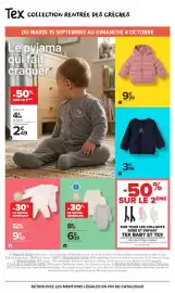 Catalogue Carrefour Market page 10: B La doudoune €9,99, Le sweat €3,99
