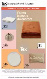 Catalogue Carrefour Market page 15: Tex Le plaid €8,99, B Le plaid €22,99
