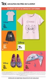 Catalogue Carrefour Market page 9: Disney T-shirt €7,99, Disney Le parapluie €5,99
