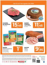 Folleto SPAR Gran Canaria Página 2: Castillo de holanda - queso €1,00, Cuadril de novillo €15,45