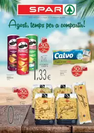 Folleto Valvi Supermercats Página 1: Pringles - patates xips varietat €2,65, Garofalo - pan de molde €1,79