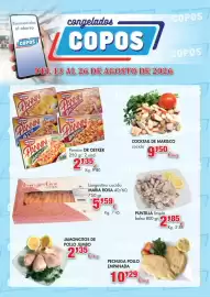 Catálogo Congelados Copos Página 1: Pechuga pollo empanada €10,29, Jumbo - jamoncitos de pollo €2,35