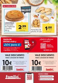 Folleto Autoservicios Familia Página 4: Lamastelle - empanada de mejillones y chorizo €2,99, Panecillos de pincho €1,00