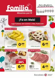 Folleto Autoservicios Familia Página 1: Anillas de potón €6,45, Frimancha - lacón ahumado €6,99