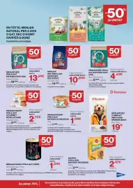 Catálogo Hipercor Página 7: Piper - menjar humit per a gat €2,05, Brekkies - menjar sec per a gat €14,45
