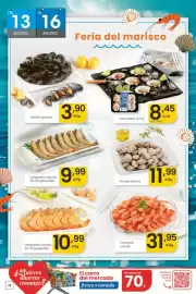 Folleto Eroski Página 12: Camaron cocido €31,95, Volandeira €8,45