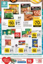 Folleto Eroski Página 16: Findus - verduras €3,99, La cocinera - chicken tenders sabor tex-mex take away €3,99