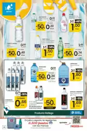 Folleto Eroski Página 24: Mondariz - agua mineral €0,68, De cuevas - agua mineral €0,46