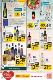 Folleto Eroski Página 28: Burn - bebida energetica original €1,25, O'rexidor - aguardiente de orujo €7,90