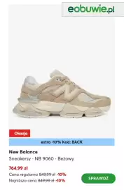 Eobuwie gazetka tydzień 33 Strona 2: Sneakersy New Balance NB 9060 beżowe €764,99