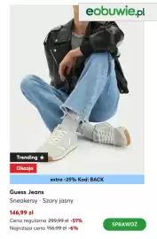 Eobuwie gazetka tydzień 33 Strona 4: Sneakersy Guess Jeans szary jasny €146,99