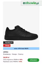 Eobuwie gazetka tydzień 33 Strona 7: Sneakersy Adidas Hoops Czarny €161,99