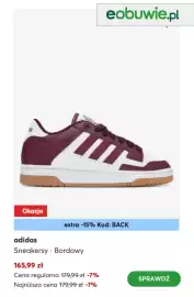 Eobuwie gazetka tydzień 33 Strona 8: Sneakersy Adidas bordowe €165,99