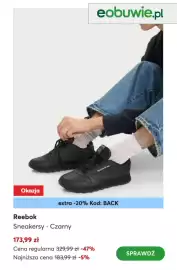Eobuwie gazetka tydzień 33 Strona 9: Sneakersy Reebok Czarny €173,99