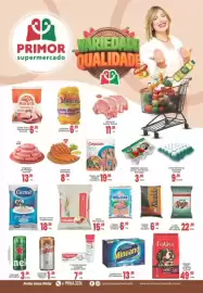 Catálogo Primor Supermercado Página 1: Sabão em Pó Minuano €13,99, Ração Folks Original Carne €49,90