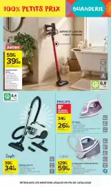 Catalogue Carrefour Market page 11: Calor - centrale vapeur autonomie ilimitée €59,99, Simply - aspirateur sans sac €34,99
