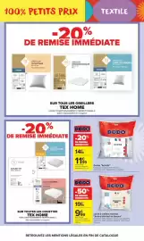 Catalogue Carrefour Market page 15: Dodo - lot de 2 oreillers moelleux je dors bien tout en douceur €9,99