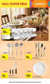 Catalogue Carrefour Market page 4: Simply - set de 3 couteaux €5,99, Simply - set de 4 ustensiles €4,99