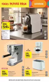 Catalogue Carrefour Market page 5: Cafetière filtre losange €14,99, Medek - machine à expresso €59,99
