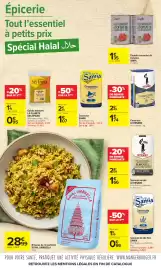 Catalogue Carrefour | Les Petits Prix Halal page 12: Signal - épices moulues €1,19, U - semoule de blé €1,66