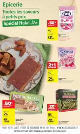 Catalogue Carrefour | Les Petits Prix Halal page 14: Profruit - pâte de dattes €2,99, Fini - bonbons halal €1,49