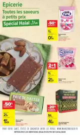 Catalogue Carrefour | Les Petits Prix Halal page 14: Profruit - pâte de dattes €2,99, Fini - bonbons halal €1,49