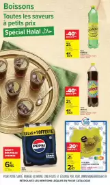 Catalogue Carrefour | Les Petits Prix Halal page 15: Pepsi - soda €6,45, Carrefour - fresh tonic €2,59