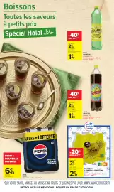 Catalogue Carrefour | Les Petits Prix Halal page 15: Pepsi - soda €6,45, Carrefour - fresh tonic €2,59