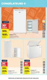 Catalogue Carrefour | électro page 4: Frigelux - congelateur coffre €229,99, Frigelux - congelateur table aop €169,99