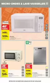 Catalogue Carrefour | électro page 6: Whirlpool - micro-ondes €109,99, Micro-ondes €54,99