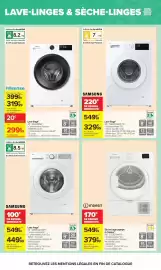 Catalogue Carrefour | électro page 7: Samsung - lave linge €449,99, Hisense - lave linge €319,99