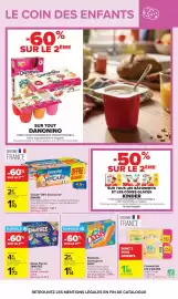 Catalogue Carrefour page 15: Danone - velouté offre découverte €2,75, Nestlé - glaces pop up €4,29