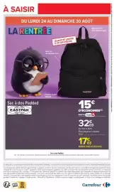 Catalogue Carrefour page 2: Eastpak - sac à dos padded €17,00