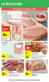 Catalogue Carrefour page 25: Tenders de poulet pane €4,00, Filet de poulet €8,90