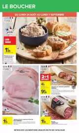 Catalogue Carrefour page 28: PAUL PREDAULT Jambon cuit avec couenne Le Foué €1,19, Carrefour Rosette €1,39