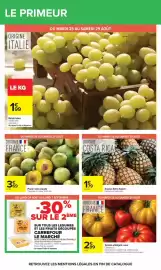 Catalogue Carrefour page 32: Prune reine claude €3,69, Ananas Extra Sweet €1,79