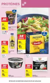 Catalogue Carrefour page 41: CASA AZZURRA Mozzarella €0,94, ROA Blanc d'Œuf High Protein €2,69