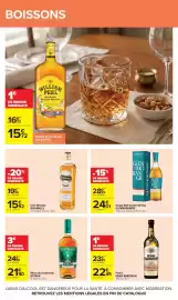 Catalogue Carrefour page 50: BUSHMILLS Irish Whiskey €15,92, BOTRAN Rhum du Guatemala €21,90