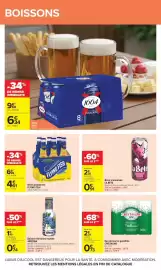 Catalogue Carrefour page 52: ARIZONA Boisson thé blanc myrtille €2,23, FLYING FISH €4,61