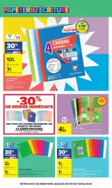 Catalogue Carrefour page 84: Cahier €4,50, Oxford Cahier Easybook €1,60
