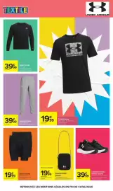 Catalogue Carrefour page 88: Under Armour Sacoche €19,99, Under Armour Jogging homme €39,99