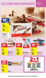 Catalogue Carrefour page 9: Kinder - oeufs en chocolat joy €3,79, Kinder - parage familial €5,35