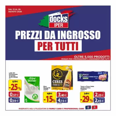 Docks Cash&Carry (valido fino al 26-08)