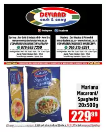 Devland Cash And Carry catalogue week 33 Page 2: Mariana Macaroni/Spaghetti €229,99