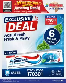Africa Cash and Carry catalogue week 33 Page 15: Aquafresh Fresh & Minty €76,00