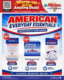 Africa Cash and Carry catalogue week 33 Page 17: American Blue Cube STINI €224,93, American Starch €192,04
