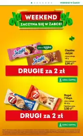 Żabka gazetka Strona 2: Ciastka Jeżyki Raspberry €5,99, Rogal 7 Days Super Max €3,50