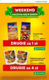 Żabka gazetka Strona 4: Połędwiczki pieczone z kurczaka Drosed €15,99, Orzeszki z pieca Felix €8,99