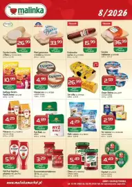 Malinka Market gazetka Strona 1: Szynka krucha z fileta €26,99, Krakowska sucha OLEWNIK €15,99