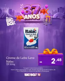 Encarte Big Box semana 33 Página 8: Creme de Leite Leve Italac €2,48